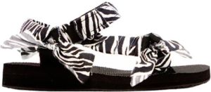 Arizona Love Treky zebra-print sandalen Zwart Dames