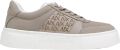 Armani Exchange Lace-Up Elastane Polyamide Sneakers - Bruin