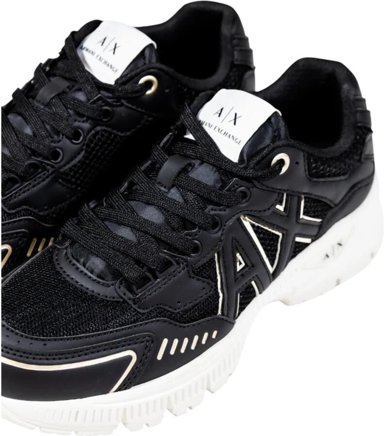 Armani Exchange Lace-Up Polyester Sneakers with Laces Black - Foto 5