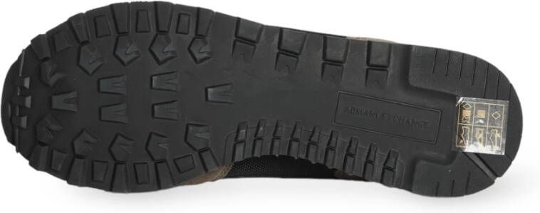 Armani Exchange Sneakers met mesh-inzetstukken van suède Grijs Heren - Foto 2