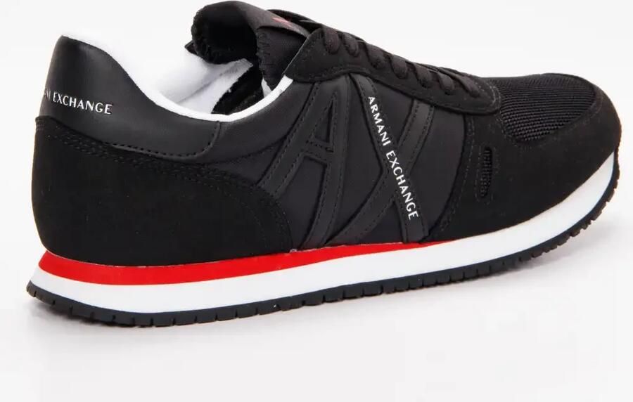 Armani Exchange Zwarte en witte hardloopschoenen Xux017 Xcc68 K489 Black Heren - Foto 5