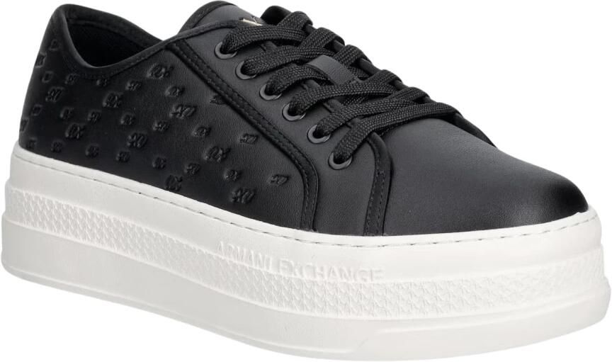 Armani Exchange Lage sneakers met all-over debossed logo