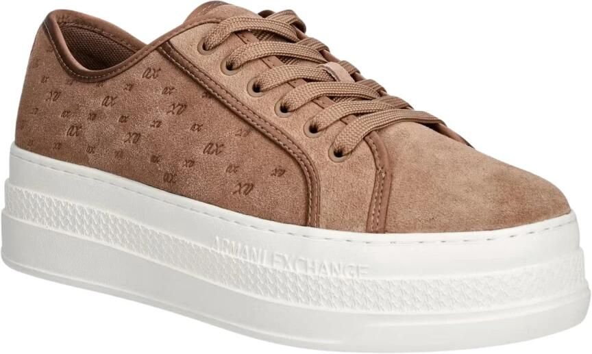 Armani Exchange Lage sneakers met debossed logo