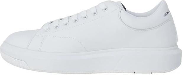 Armani Exchange Witte leren lage sneakers met logo detail White Heren - Foto 14