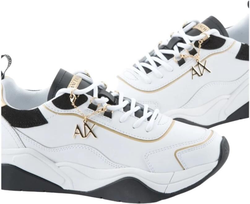 Emporio Armani Sneakers met contrastprofielen White Dames - Foto 2