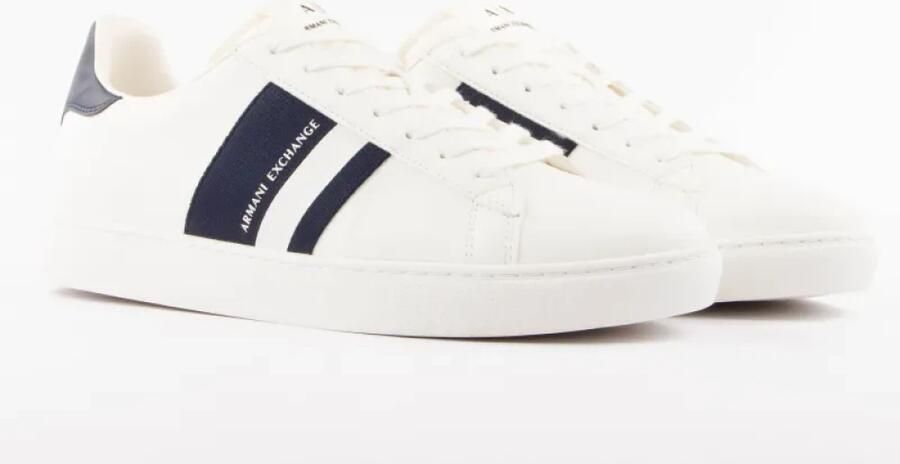 Armani Exchange Blauwe Veterschoenen met Rubberen Zool White Heren - Foto 3