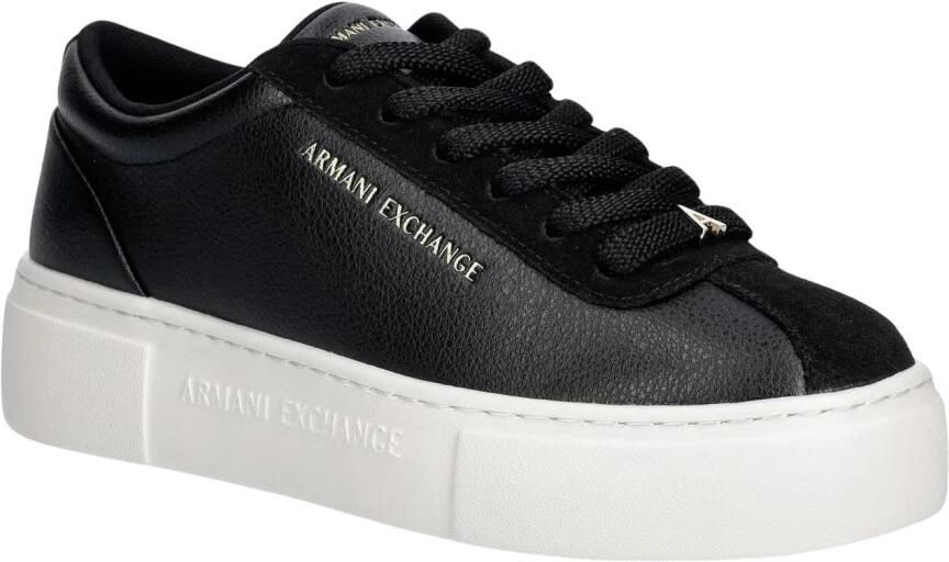 ARMANI EXCHANGE Sneakers laag goud zwart