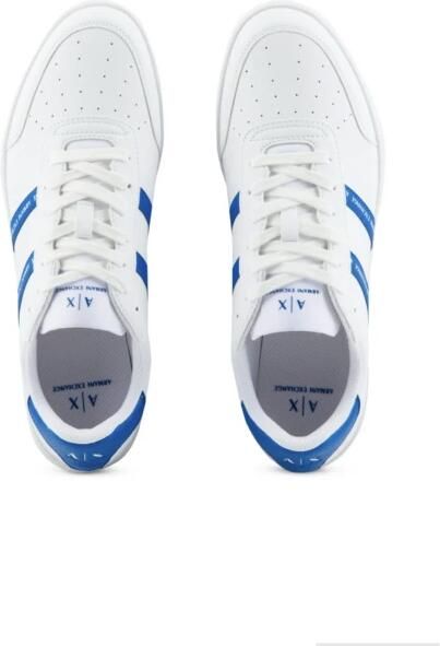 Armani Exchange Witte Sneakers met Blauwe Details White Heren - Foto 2
