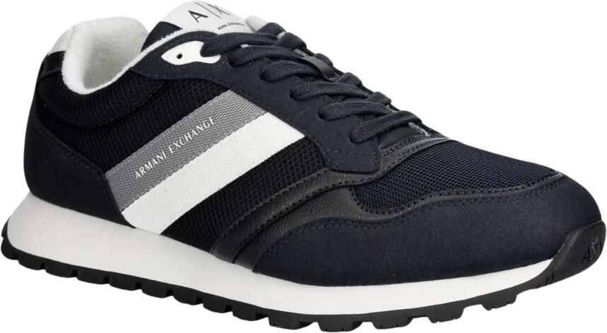ARMANI EXCHANGE Sneakers laag donkerblauw grijs wit - Foto 3