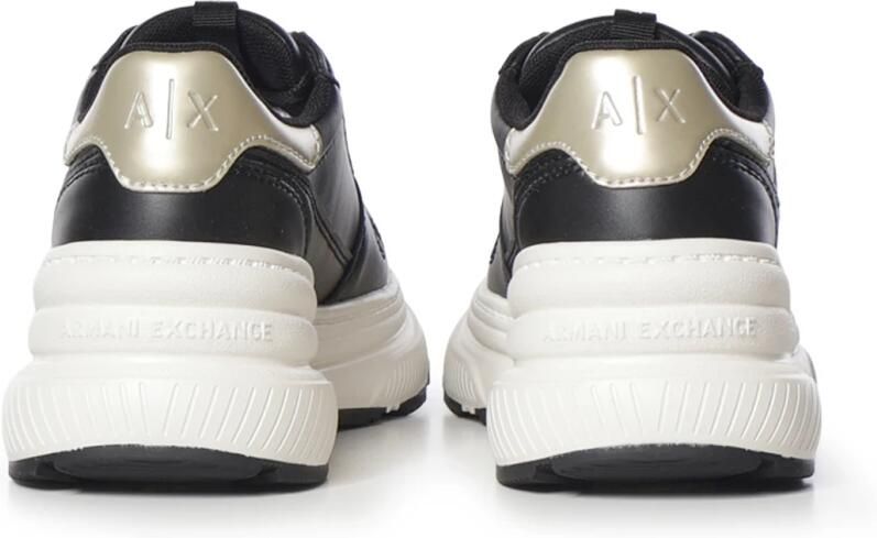 Armani Exchange Sneakers met metallic details en rubberen zool - Foto 4