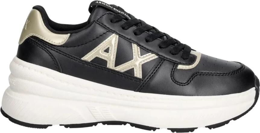 Armani Exchange Sneakers met metallic details en rubberen zool - Foto 8