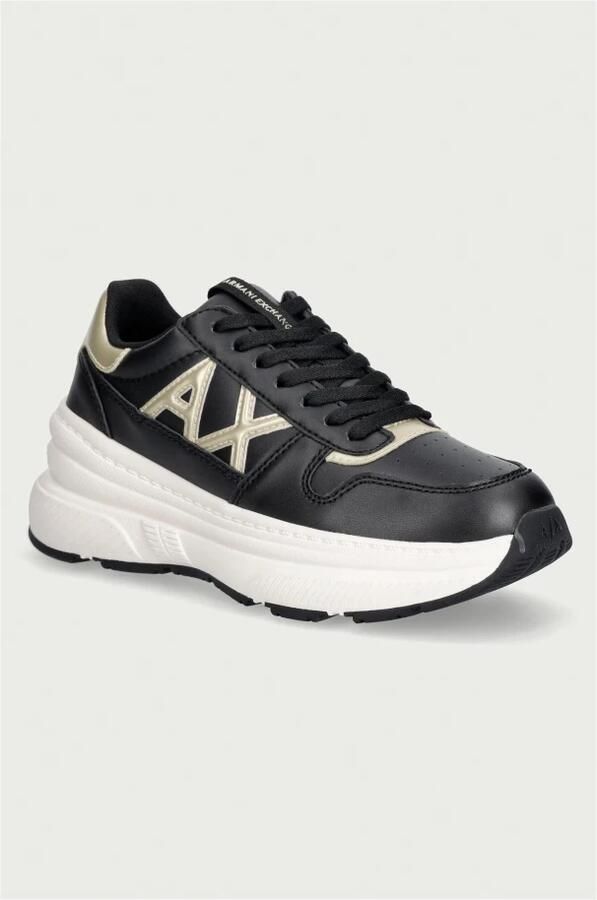 Armani Exchange Sneakers met metallic details en rubberen zool - Foto 3