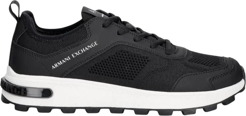 Armani Exchange Sneakers van gebreid materiaal met rubberen zool