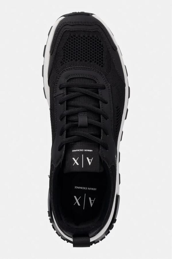 Armani Exchange Sneakers van gebreid materiaal met rubberen zool - Foto 2