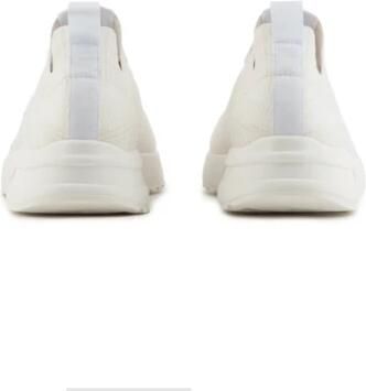Armani Exchange Witte Sneakers: Frisse Elastische Stijl Witte Sneakers: Frisse Elastische Stijl Witte Sneakers: Frisse Elastische Stijl Witte Sneakers: Frisse Elastische Stijl