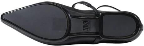 Armani Exchange Zwarte Leren Instappers Black Dames - Foto 3