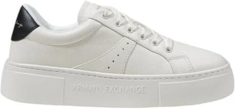 Armani Exchange Lace-Up Polyester Sneakers with Laces Fastening Wo Black