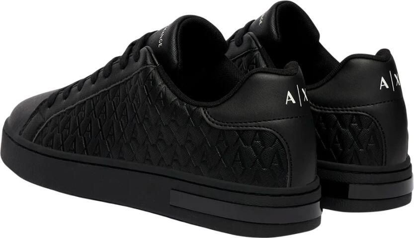 Armani Exchange sneakers met vetersluiting en logomotief - Foto 3