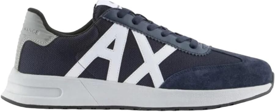 Armani Exchange Blauwe Veterschoenen Stijlvol Ss23 Multicolor Heren