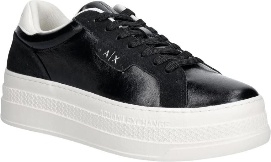 ARMANI EXCHANGE Sneakers laag ecru zwart