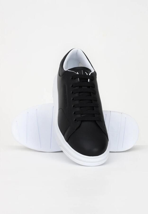 Armani Exchange Blauwe Leren Sportieve Sneakers met Rubberen Zool Blue Heren - Foto 7