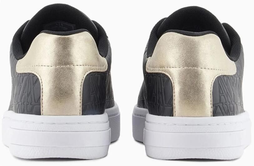 Armani Exchange Zwart+Licht Goud Sneakers voor Vrouwen - Foto 2