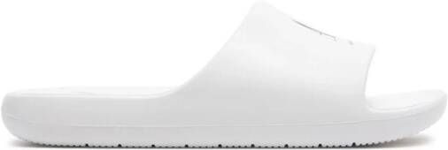 Armani Exchange Band Hiel Polyurethaan Slippers Lente Zomer Collectie White Dames
