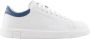 Armani Exchange Witte Leren Sneakers Venice Stijl White Heren - Thumbnail 1