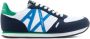 Armani Exchange Blauwe Mesh Suède Sneakers Multicolor Heren - Thumbnail 1