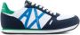 Armani Exchange Blauwe Mesh Suède Sneakers Multicolor Heren - Thumbnail 2