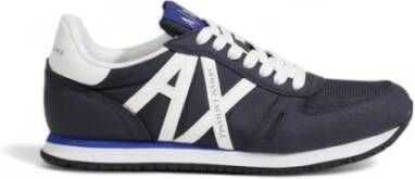 Armani Exchange Blauwe Polyester Sneaker Herfst Winter Collectie Blue Heren