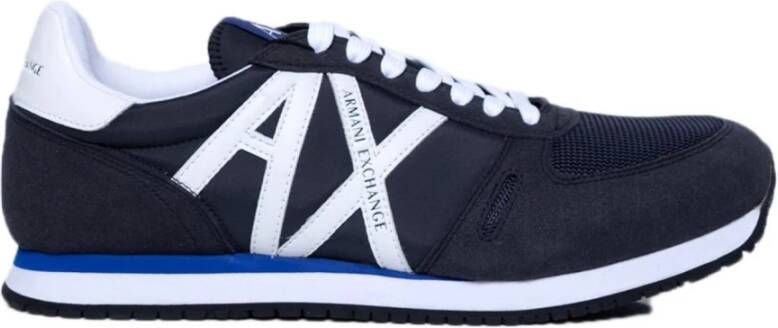 Armani Exchange Blauwe sneakers voor heren Blue Heren