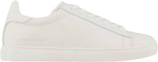 Armani Exchange Comfortabele Leren Sneakers White Heren