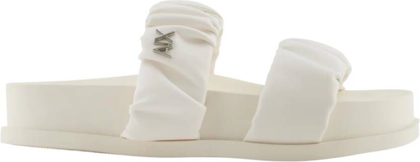 Armani Exchange Dames Slide Sandaal Zwart