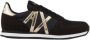 Armani Exchange Zwarte Sneakers Merklogo Rubberen Zool Black Dames - Thumbnail 2