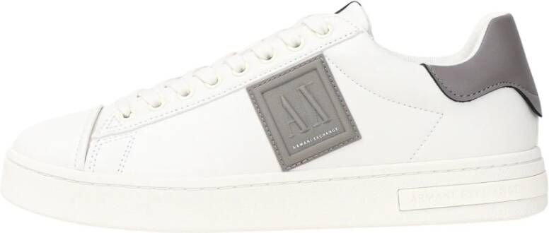 Armani Exchange Elegante Tortora Leren Sneakers Lente Zomer