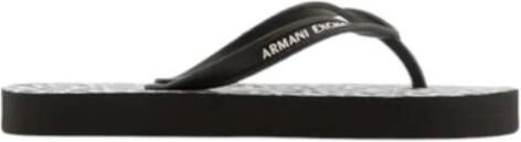 Armani Exchange Teenslippers met labeldetails