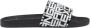 Armani Exchange Gedessineerde rubberen slippers voor lente zomer Black Heren - Thumbnail 2
