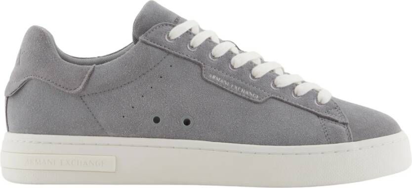 Armani Exchange Grijze Suède Heren Sneakers