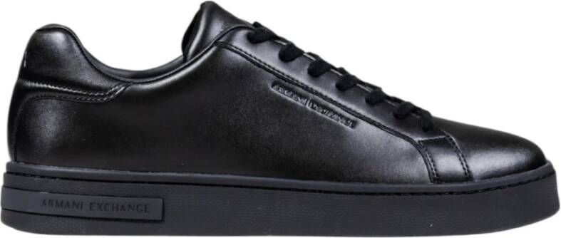 Armani Exchange Leren sneakers met label in reliëf model 'ACTION'