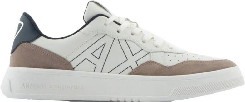 Armani Exchange Klassieke Tennissneakers White Heren
