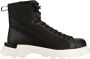 Armani Exchange Zwarte casual hoge sneakers met rits Zwart Heren - Thumbnail 1