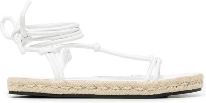 Armani Exchange Lage Sandalen White Dames