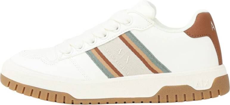 Armani Exchange Moderne witte damessneakers