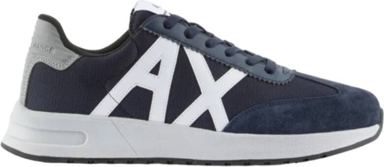 Armani Exchange Blauwe Veterschoenen Stijlvol Ss23 Multicolor Heren