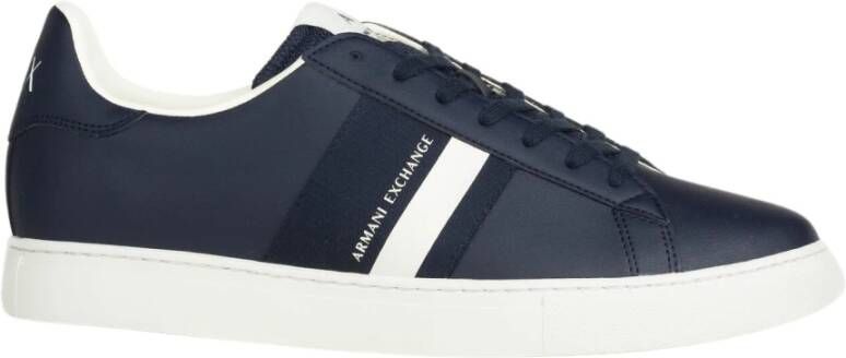 Armani Exchange Patch Logo Sneakers Blue Heren