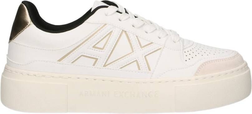 Armani Exchange Polyester Sneakers met Logo Detail