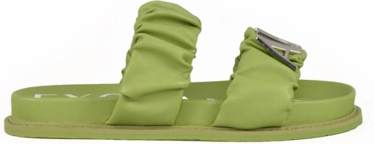 Armani Exchange Rubberen sandaal Green Dames
