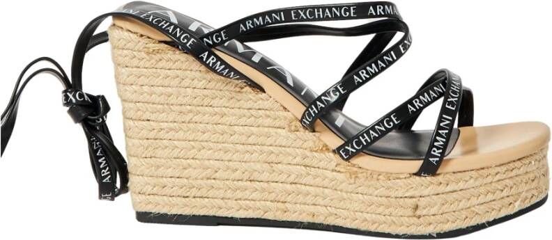 Armani Exchange Sandals Zwart Dames
