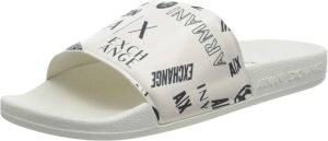 Armani Exchange Sliders Wit Dames